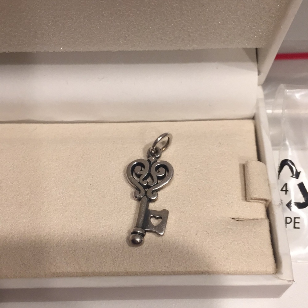 James Avery heart key pendant